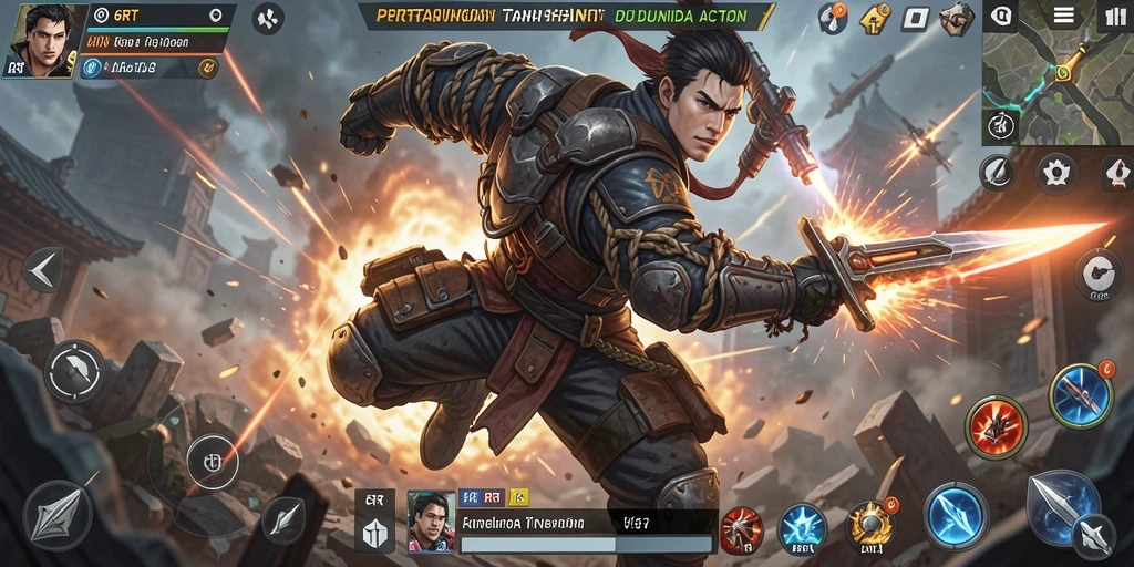 Tampilan menarik dari gameplay seru di 6RT.