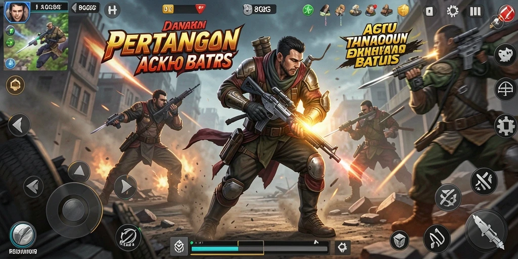 Tangkapan layar menampilkan aksi mendebarkan di 8G8G.