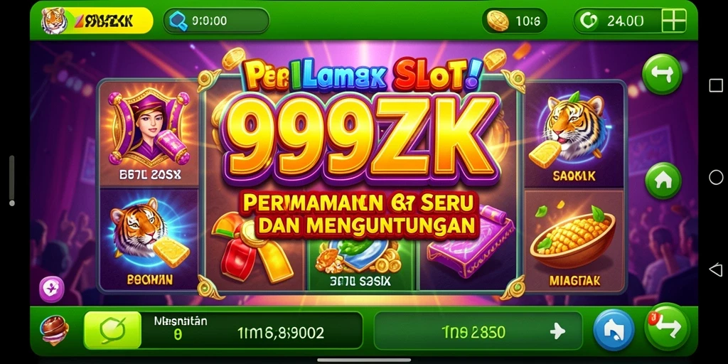 Gameplay Slot yang menyenangkan dan penuh warna di 999ZK.