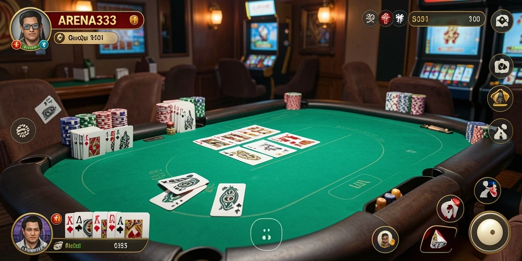 Tampilan gameplay QiuQiu yang seru dan mengasyikkan.