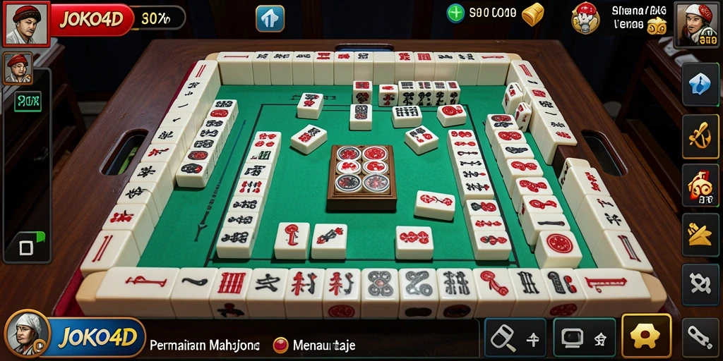 Tampilan gameplay JOKO4D dengan desain Mahjong yang menarik dan menantang.