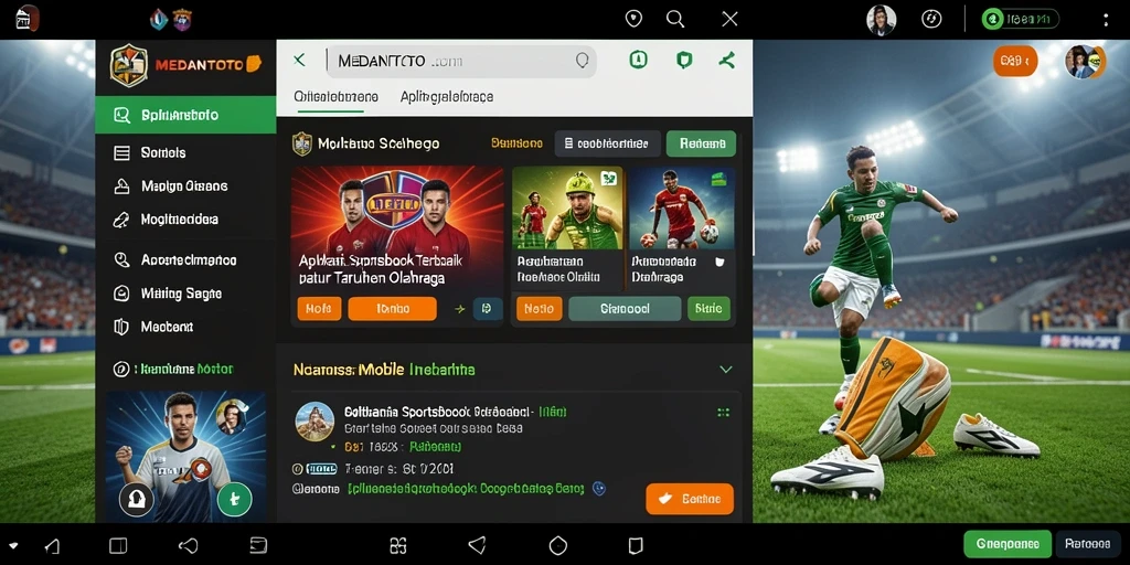 Tampilan gameplay Sportsbook di MEDANTOTO yang menarik dan interaktif.