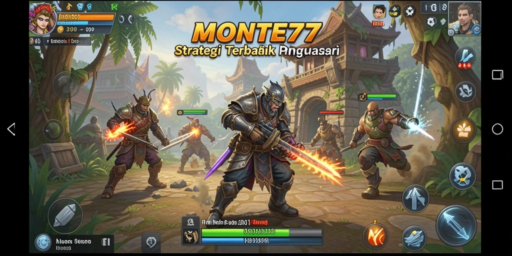 Tampilan gameplay <strong>MONTE77</strong> yang menawan dengan taktik mendalam.