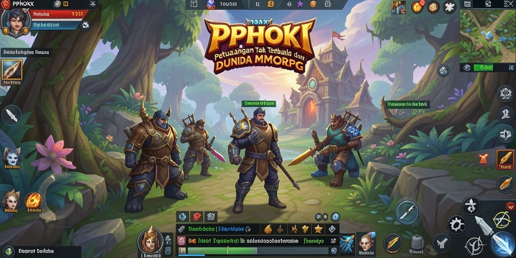 Screenshot utama PPHOKI menampilkan aksi seru dalam gameplay MMORPG.