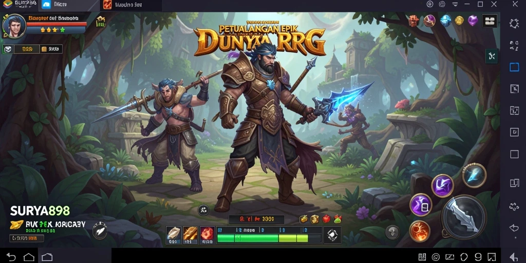 Tampilan gameplay SERU dari SURYA898, menunjukkan aksi RPG yang mendebarkan.