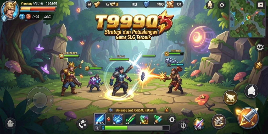 Tampilan gameplay T9999 yang menarik dengan elemen strategi yang mendalam.