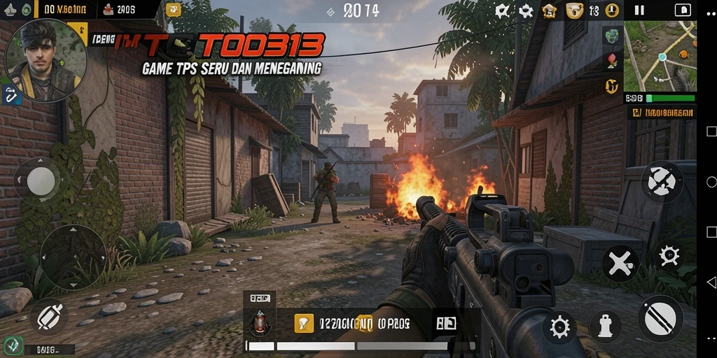 Tangkapan layar utama TOTO313 menampilkan aksi gameplay TPS yang mendebarkan.